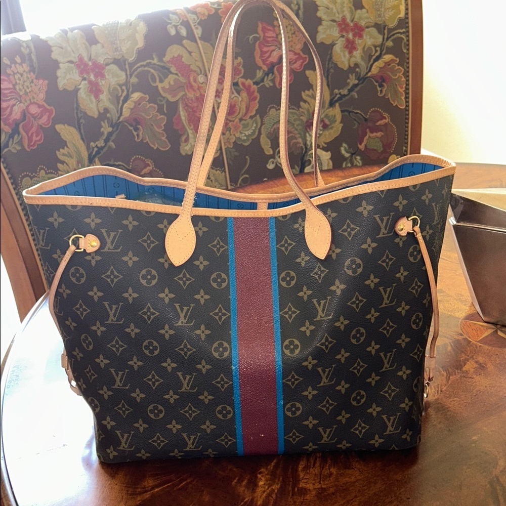 SOLD🛑Louis Vuitton Custom Monogram Heritage Neverfull GM
